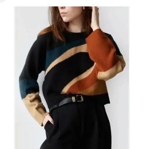 Oak + Fort Intarsia Sweater XS